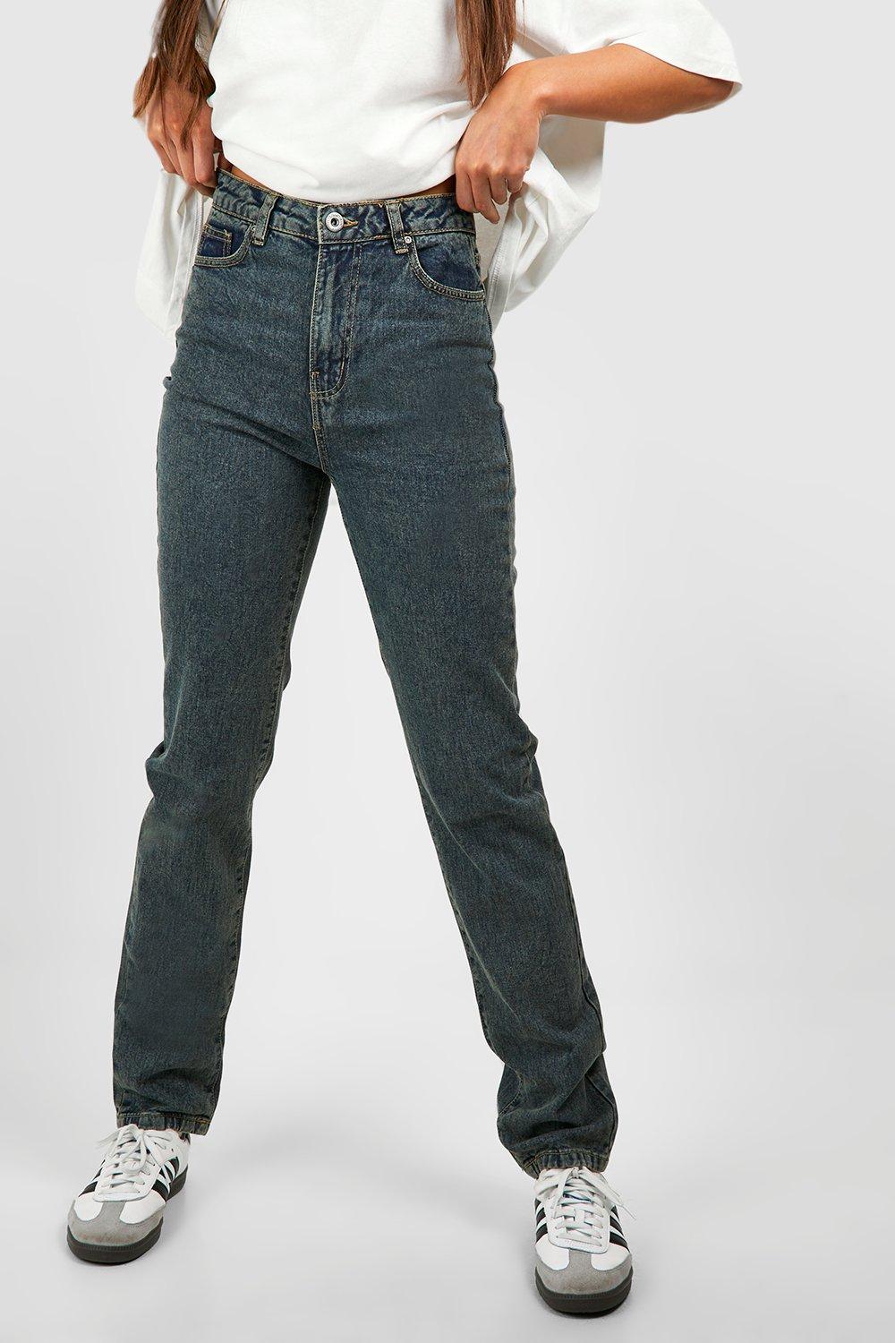 Tall Basics High Waisted Straight Leg Jeans | boohoo